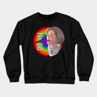 Lucille Bluth-Victim of the Homosexuals! Crewneck Sweatshirt